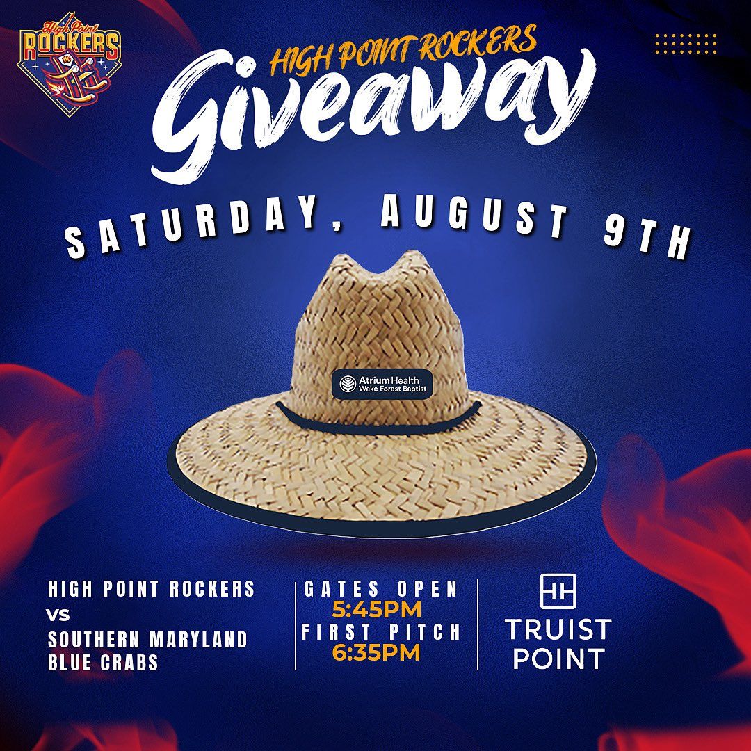 Southern Maryland Blue Crabs at High Point Rockers at Truist Point, 2 June | Event in High Point | AllEvents