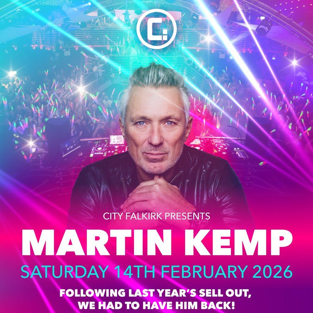 Martin Kemp: Back to City for the ultimate 80's DJ set, 14 February | Event in Falkirk | AllEvents