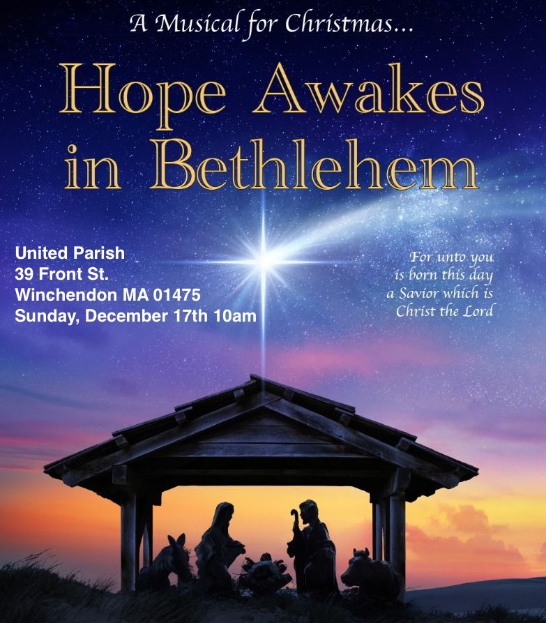 United Parish Choir Christmas Cantata, 39 Front St Winchendon MA 01475