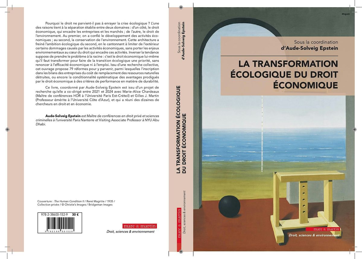 La transformation écologique du droit économique (TEDE), 18 December | Event in Nice | AllEvents