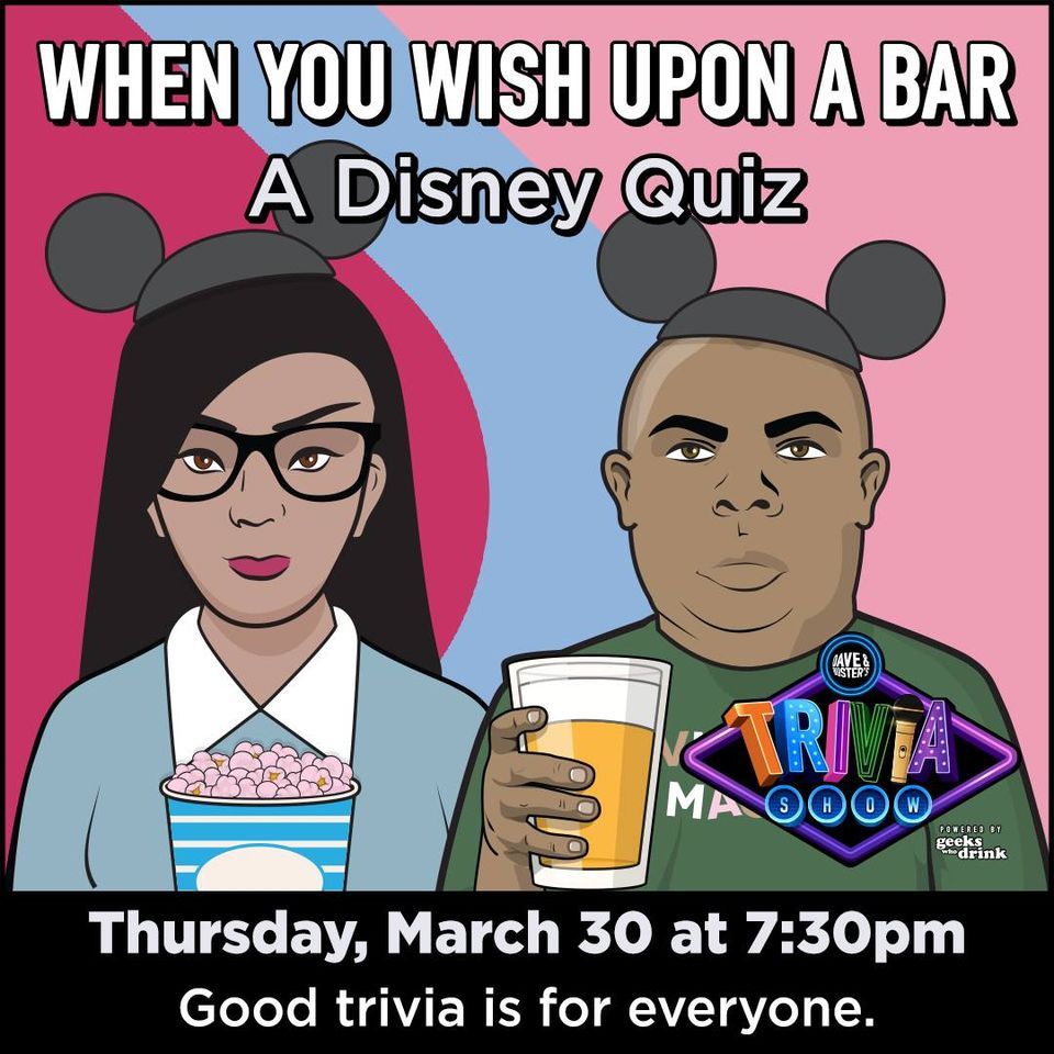 Disney Quiz Vol. 1 at Dave and Busters WinstonSalem, Dave & Buster's