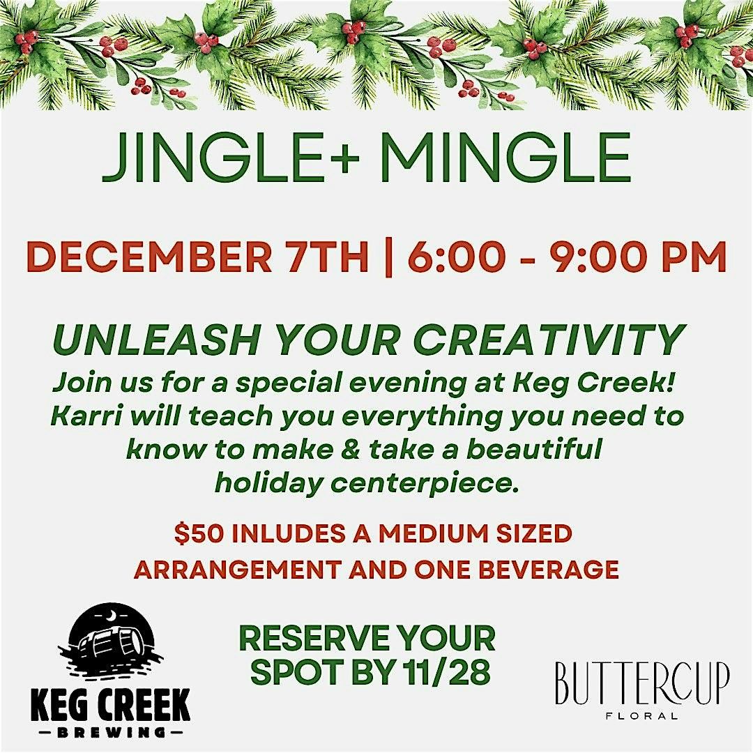 Jingle + Mingle | Holiday Centerpiece Workshop, 7 December | Event in Glenwood | AllEvents