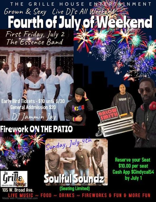 July 4th Fire Works Live Band Featuring Soulful Soundz 105 W Broad Ave Albany Ga 31701 2572 United States July 4 2021 Allevents In 107.7 Fm Albany Ga Events 2022