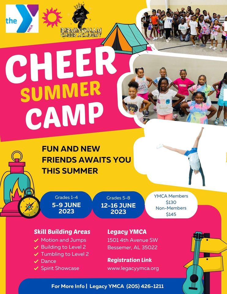BCA + YMCA Summer Cheer Camp Week 2 Registration Closes, Legacy YMCA