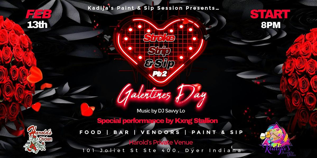 Stroke, Strip & Sip Pt. 2 (Galentine’s Day), 13 February | Event in Dyer | AllEvents