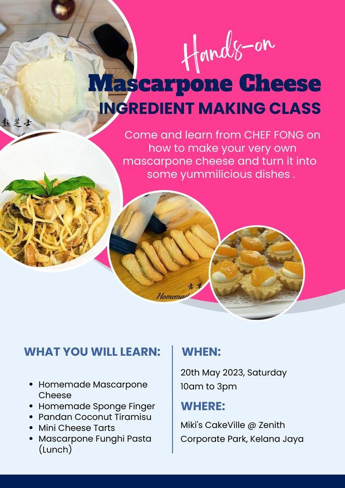 HandsOn MASCARPONE CHEESE Making Class, Cafe Chit Chat Corner / Miki’s