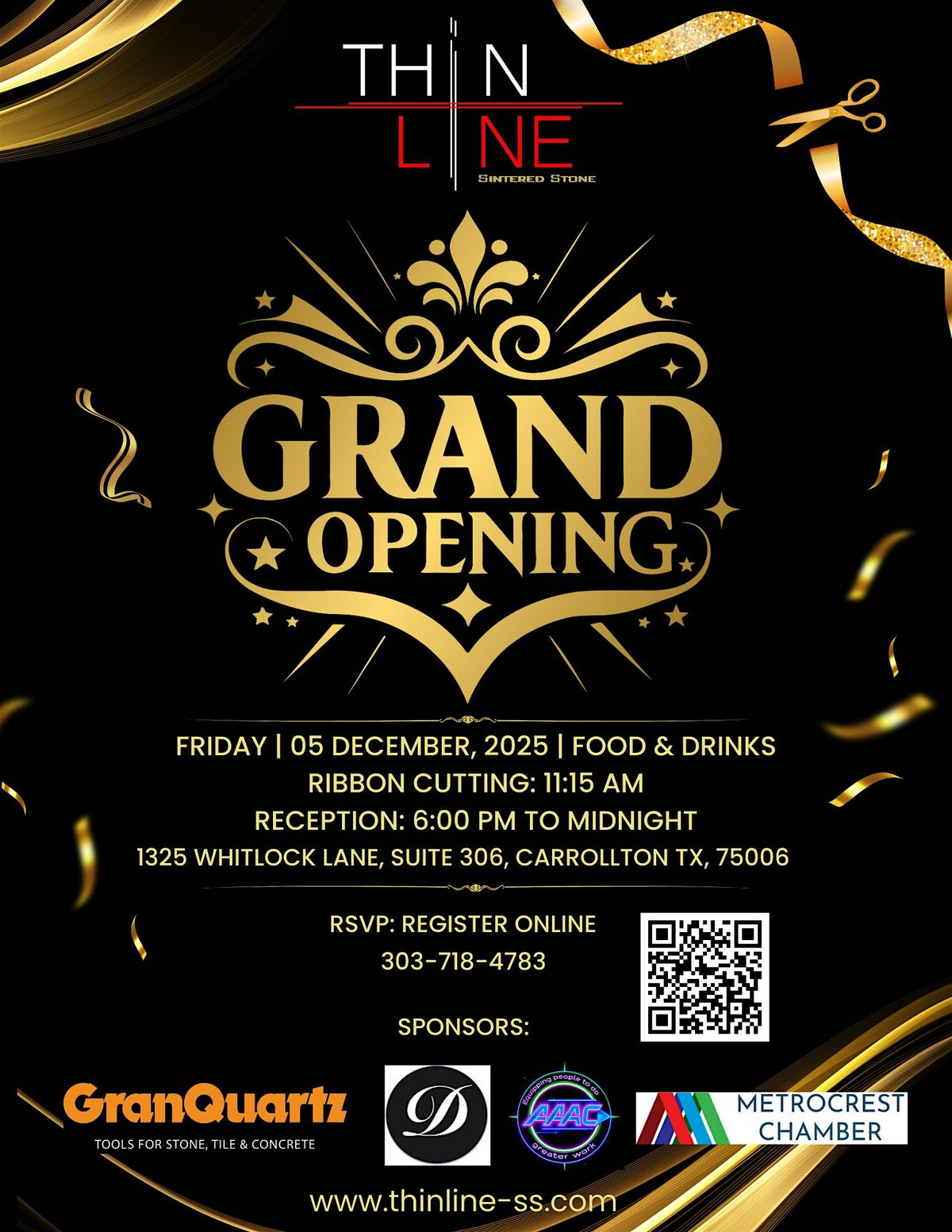 Thinline Sintered Stone - Grand Opening, 5 December | Event in Carrollton | AllEvents