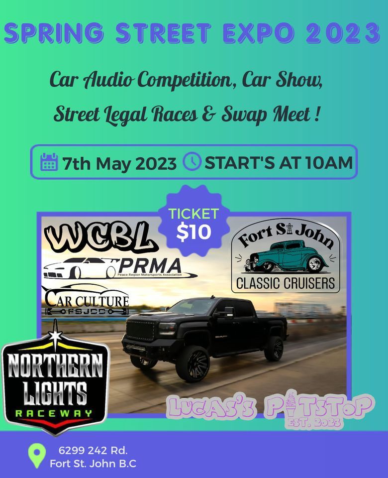 SPRING STREET EXPO 2023, Fort St John Northern Lights Raceway, Fairview