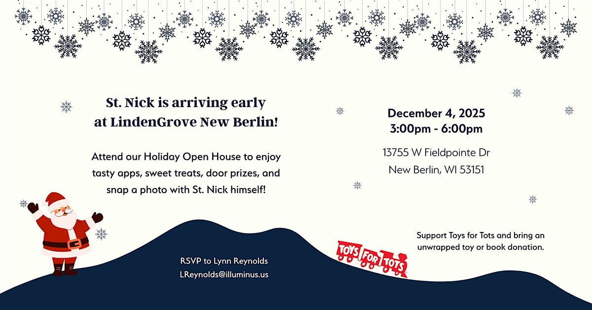 Holiday Open House - LindenGrove New Berlin, 4 December | Event in New Berlin | AllEvents