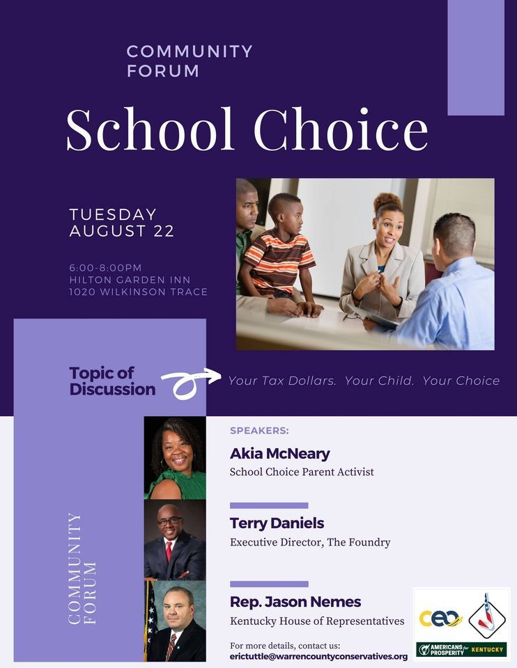 2023 Warren County School Choice forum Hosted by WCC, CEO, and