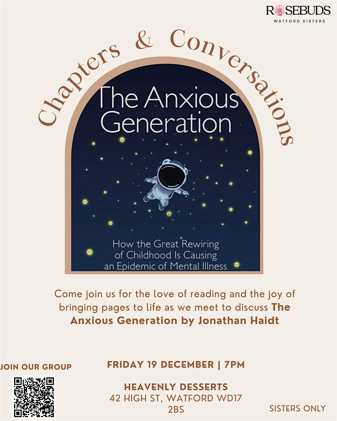 Chapters & Conversations: Muslim Sisters Bookclub, 19 December | Event in Watford | AllEvents