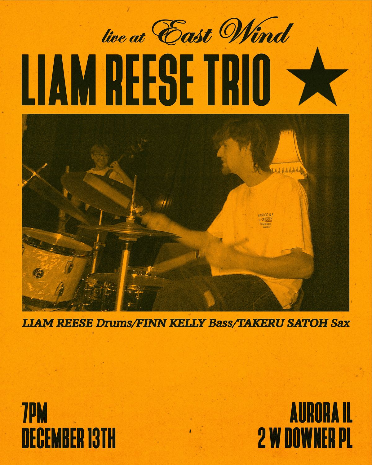 Liam Reese Trio Live at East Wind, 13 December | Event in Aurora | AllEvents