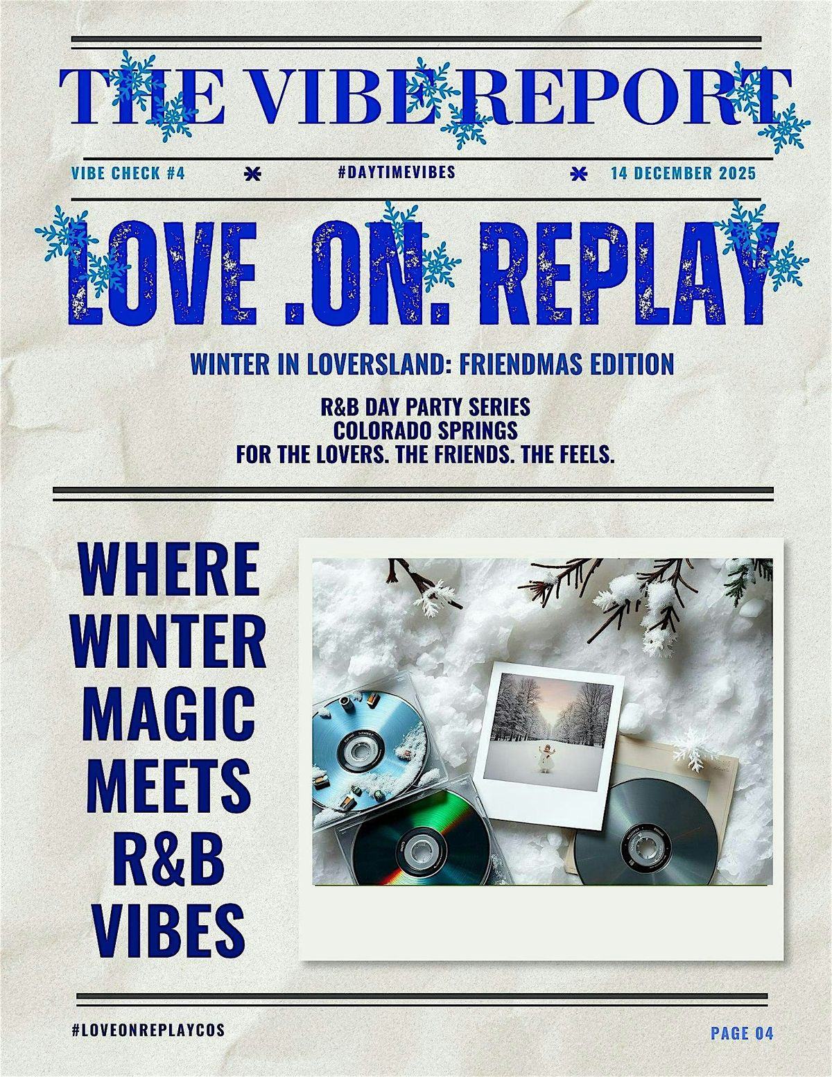 Love.On.Replay: Winter in Loversland-Friendmas Edition, 14 December | Event in Colorado Springs | AllEvents