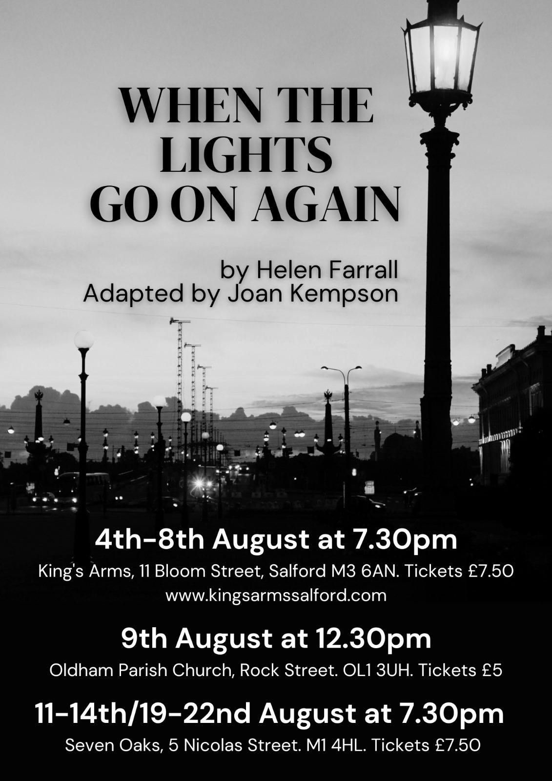 When the Lights go on Again, 22 August | Event in Manchester | AllEvents