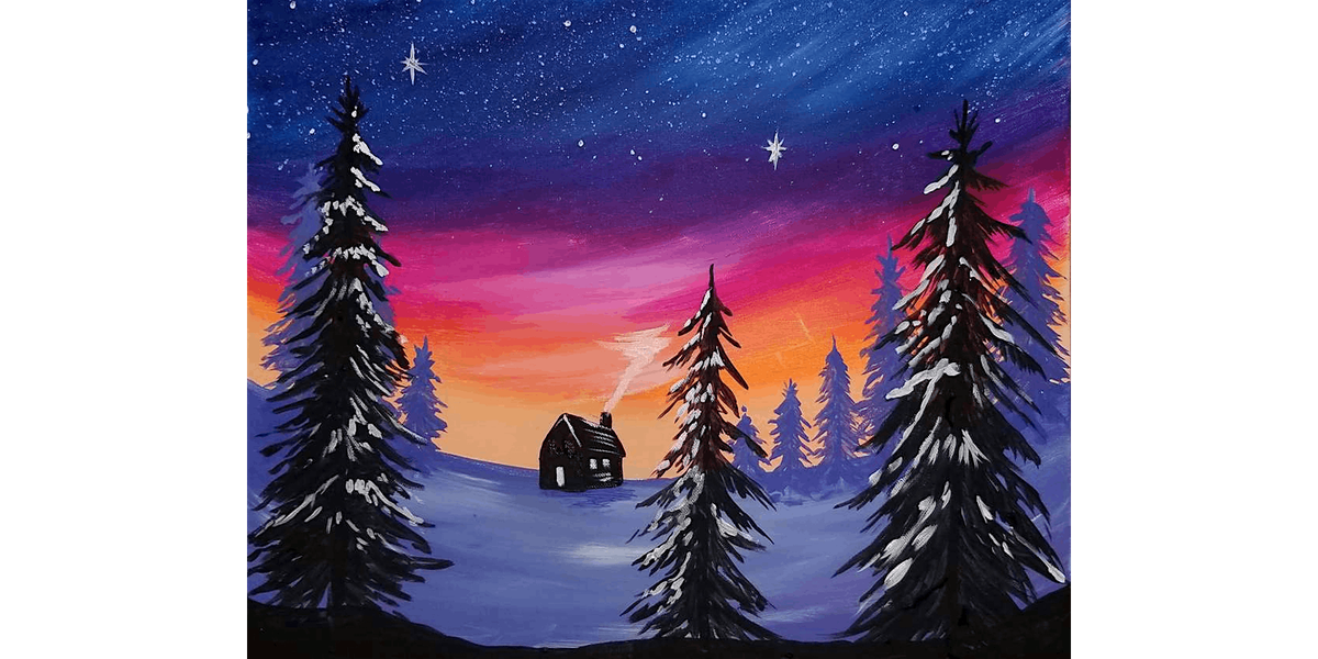 Polar Twilight - Paint and Sip in Phoenix | Classpop!™, 25 November | Event in Gilbert | AllEvents