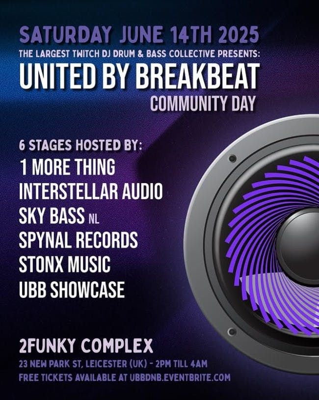 United By Breakbeat Community Day, 14 June | Event in Leicester | AllEvents