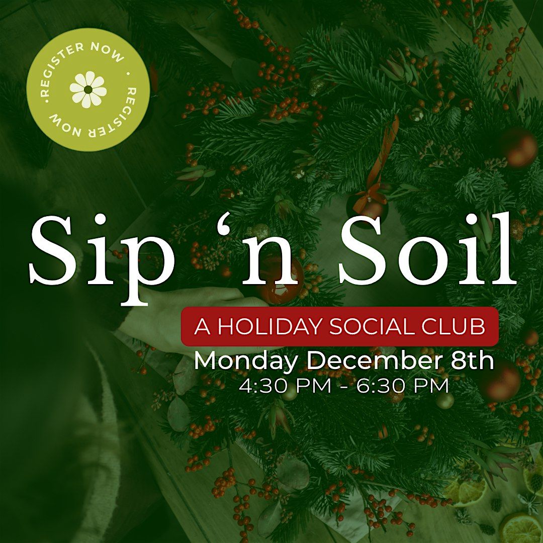 Sip 'N Soil | Living Greenery Mailbox Swag, 8 December | Event in Birmingham | AllEvents