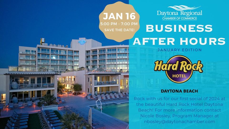 Business After Hours Hard Rock Hotel Daytona Beach, Hard Rock Hotel