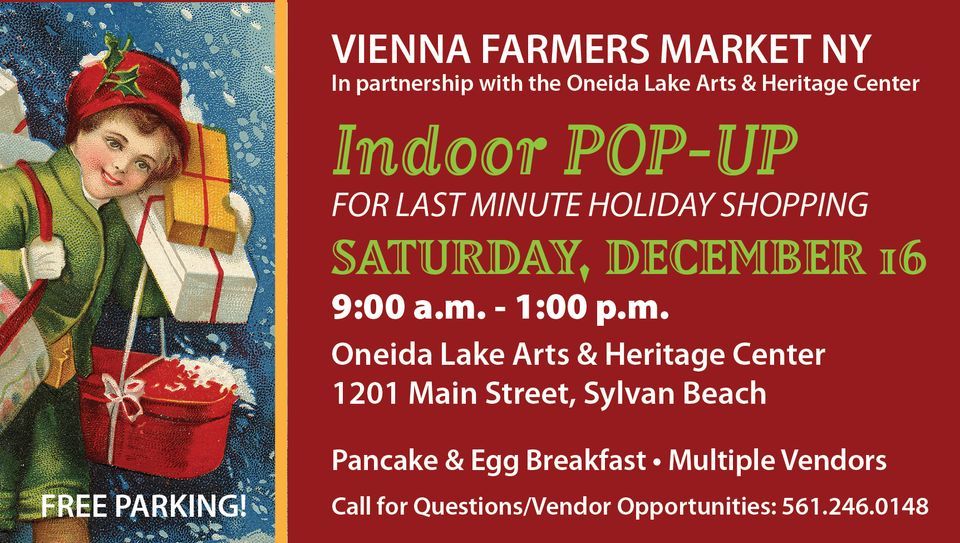 Vienna Farmers Market Indoor POPUP in partnership with The Oneida Lake