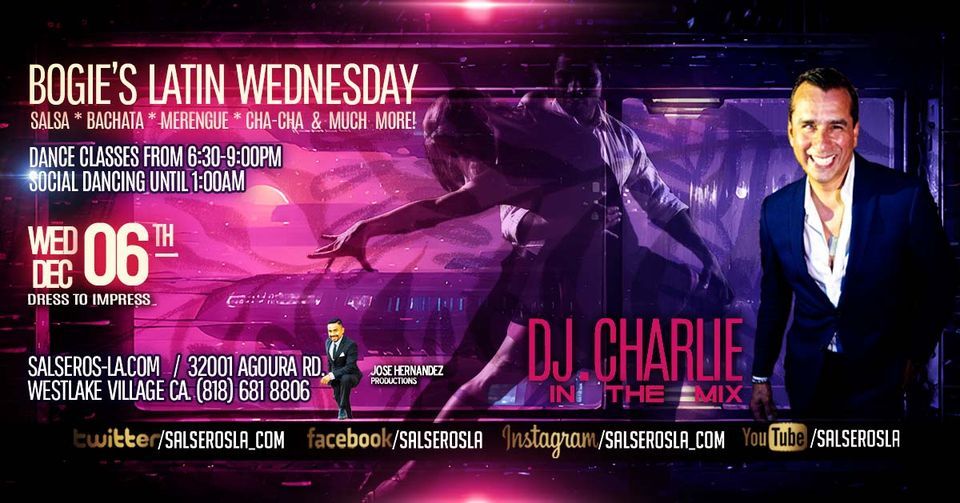 Salsa and Bachata dance classes and social dancing at Bogies Latin