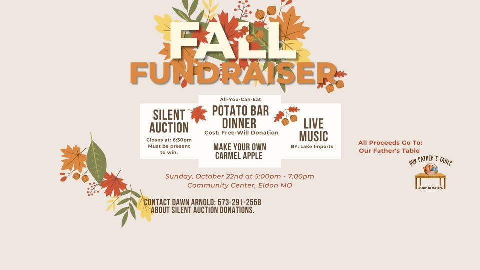 Fall Fundraiser Benefitting Our Father's Table , 22 October | Event in Eldon | AllEvents.in