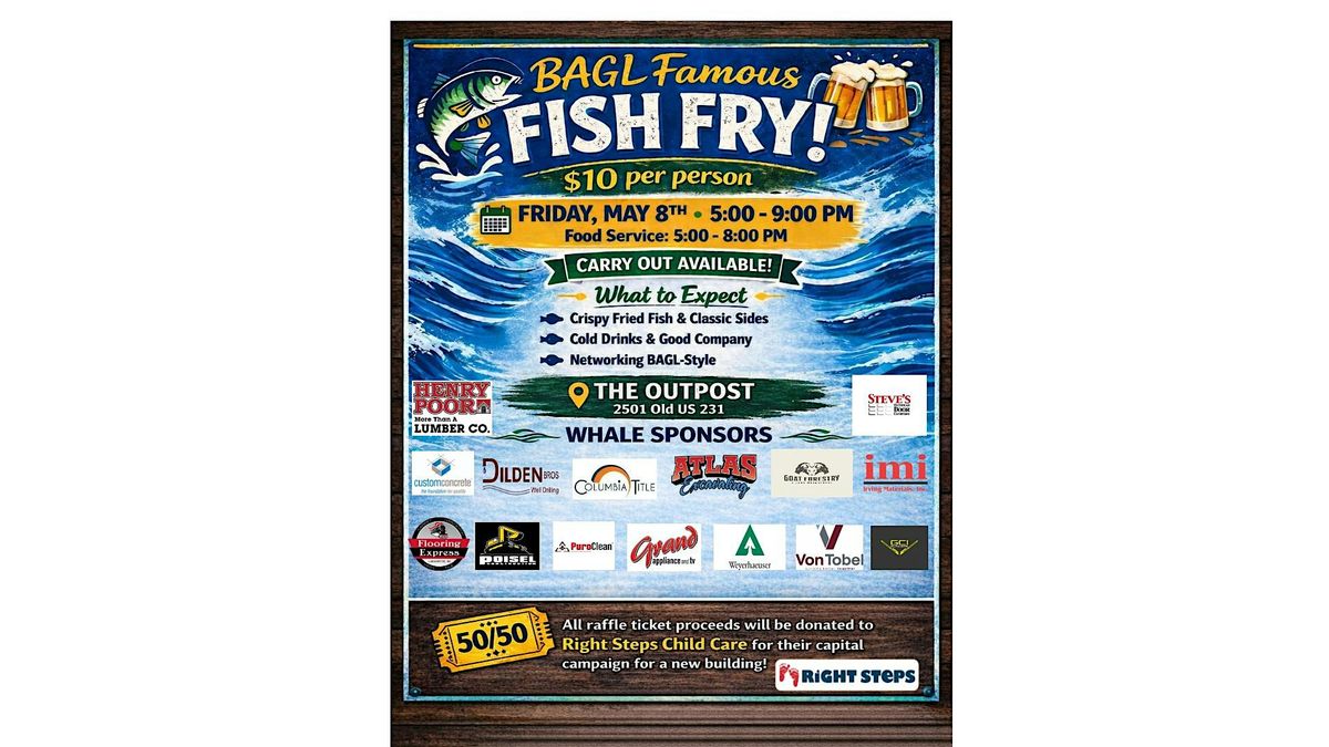 2026 BAGL Famous Fish Fry, Outpost Catering, Lafayette, 8 May 2026 ...