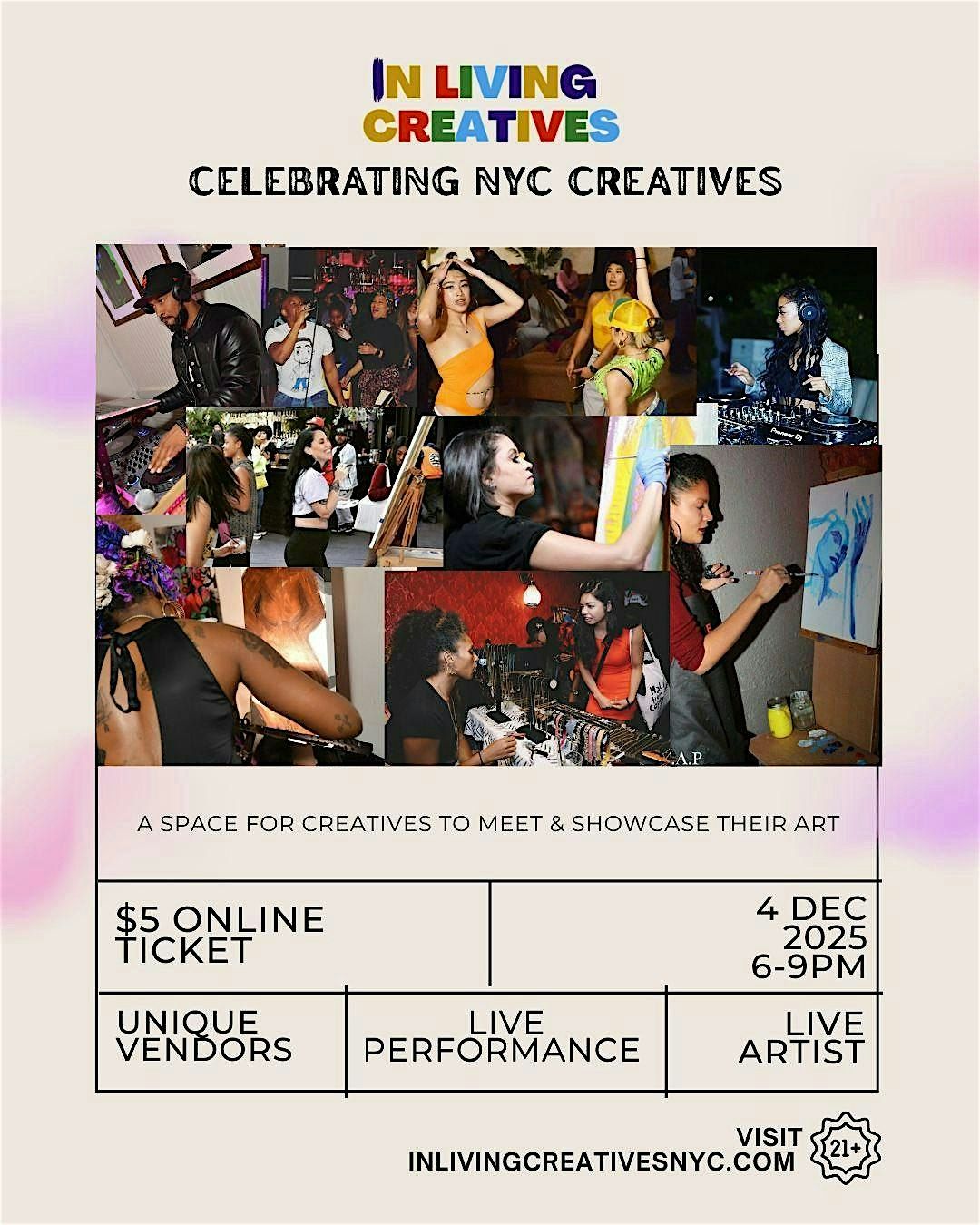 InLivingCreativesNYC Live Art Party at BAON, 4 December | Event in Brooklyn | AllEvents