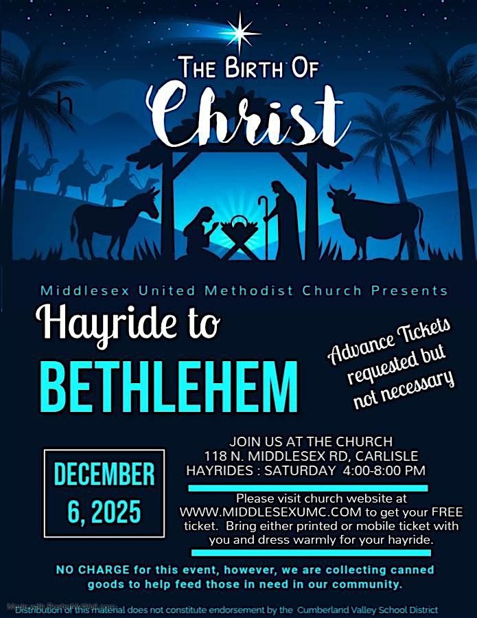 Hayride To Bethlehem, 6 December | Event in Carlisle | AllEvents