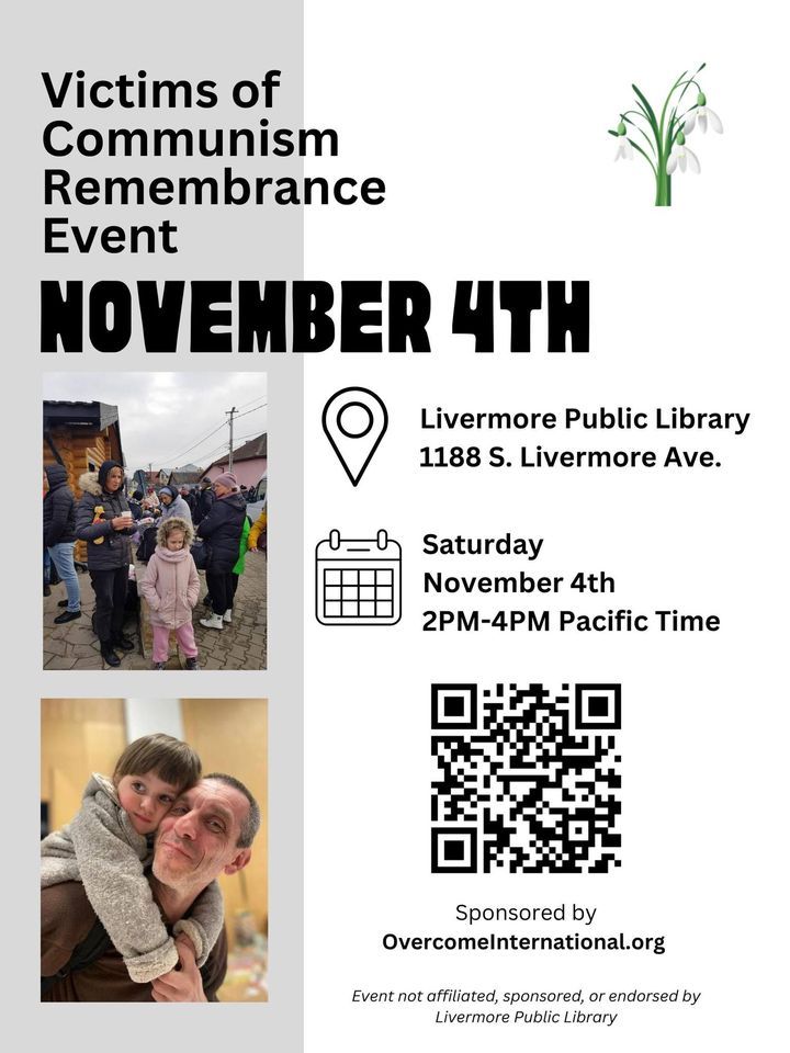 Victims of Communism Remembrance Event, Livermore Public Library