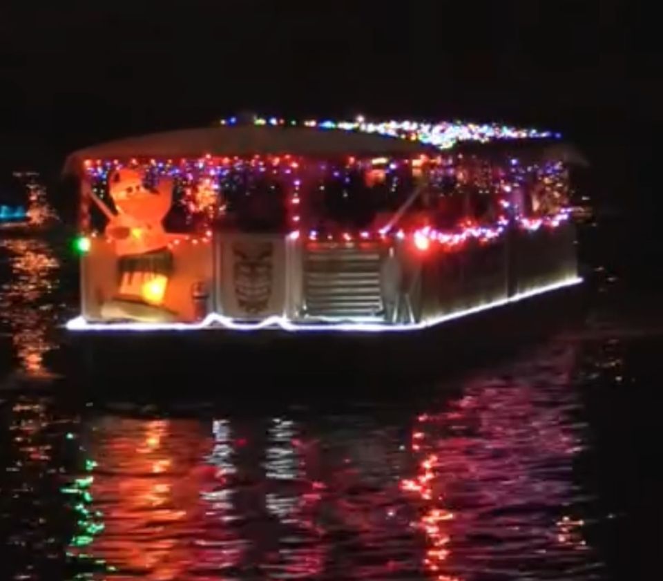 Full moon christmas ornament