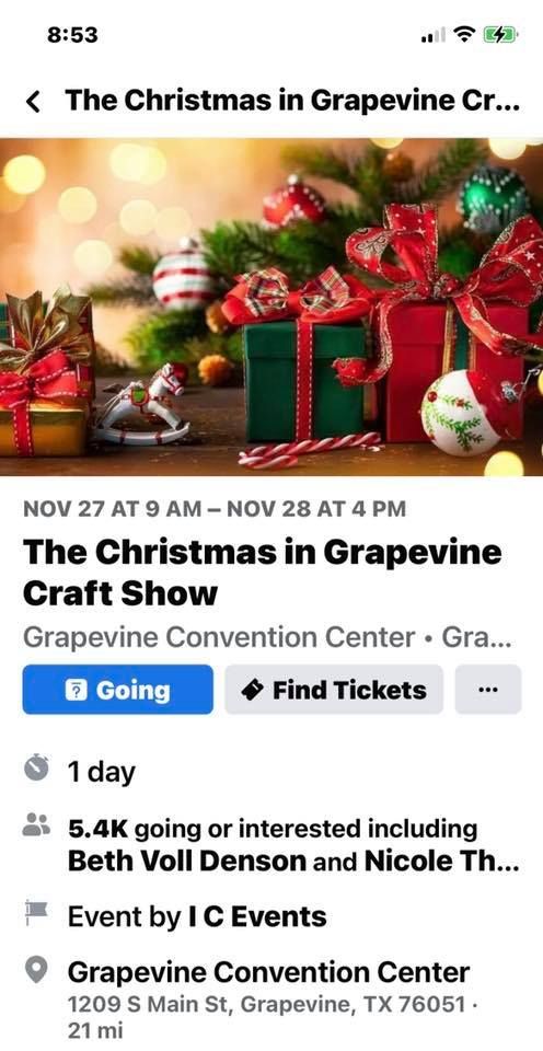 The Christmas In Grapevine Craft Show 1209 S Main St Grapevine Tx 76051 5545 United States November 27 To November 28 Allevents In Christmas Events Near Grapevine Tx 2021