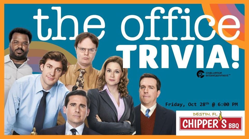 The Office Theme Trivia Night Chippers BBQ Destin, Chipper’s BBQ, Destin, October 28 2022