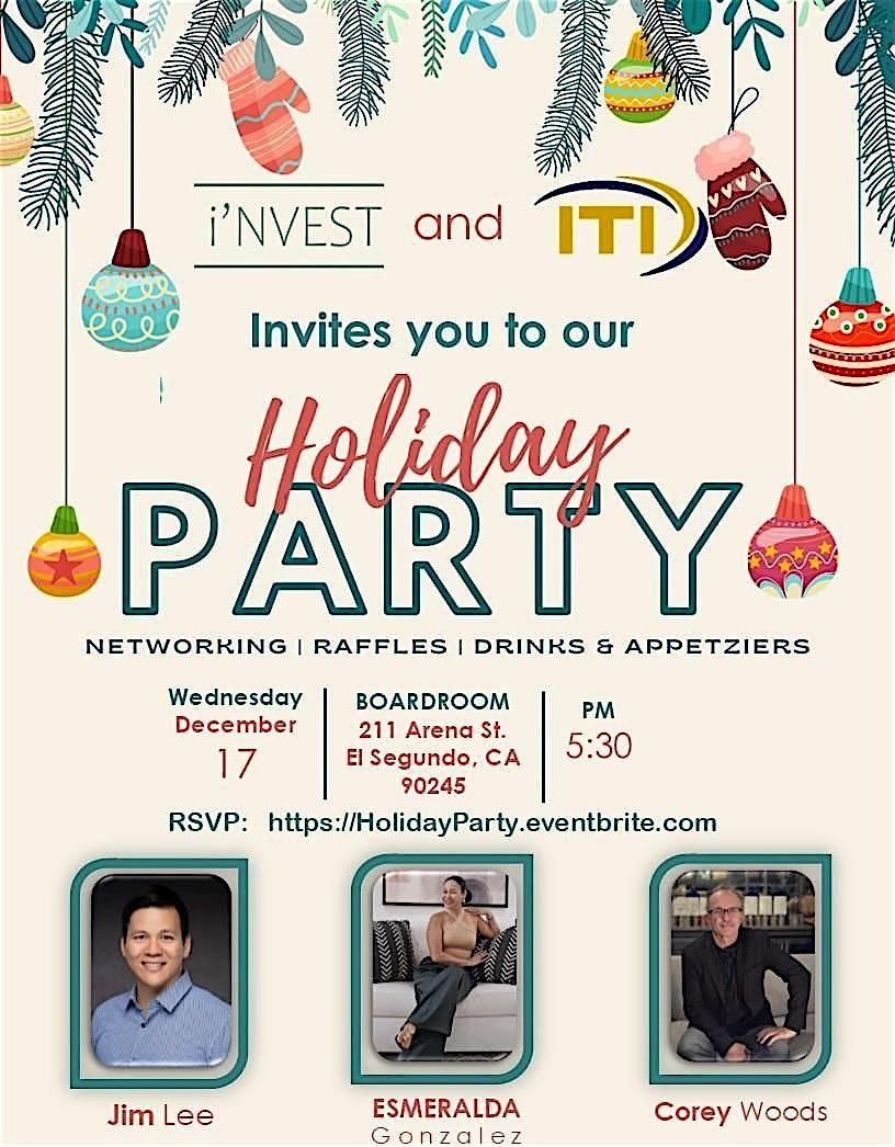 Holiday Party, 17 December | Event in El Segundo | AllEvents