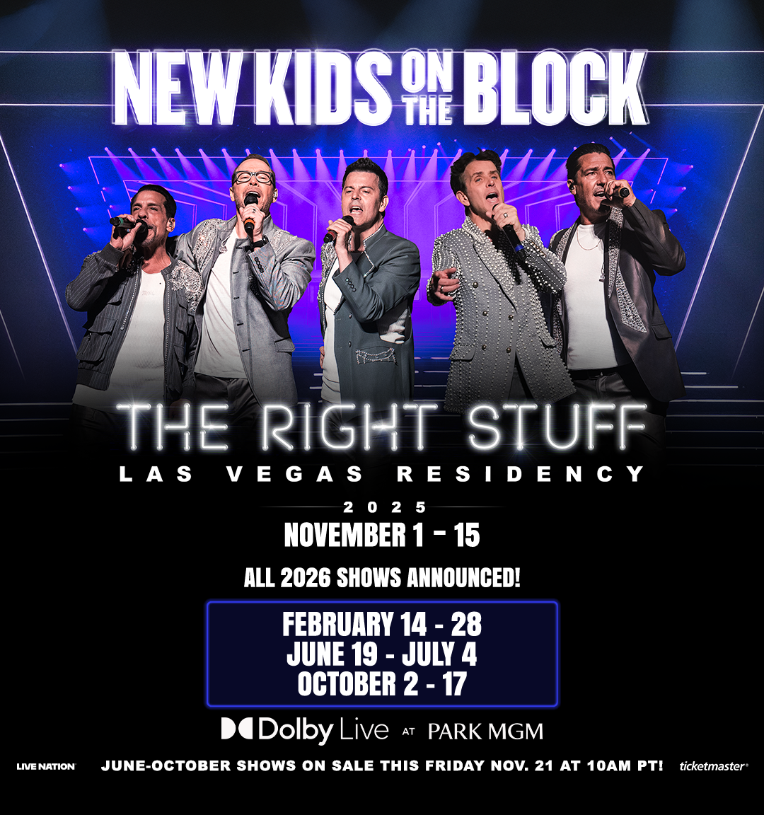 New Kids on The Block: The Right Stuff at Dolby Live at Park MGM, 20 June | Event in Las Vegas | AllEvents