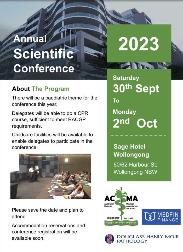 ACMA Annual Scientific Conference 2023 Wollongong, Sage Hotel