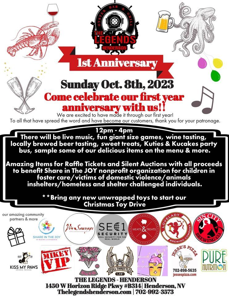 The Legends Henderson 1 Year Anniversary Celebration, The Legends