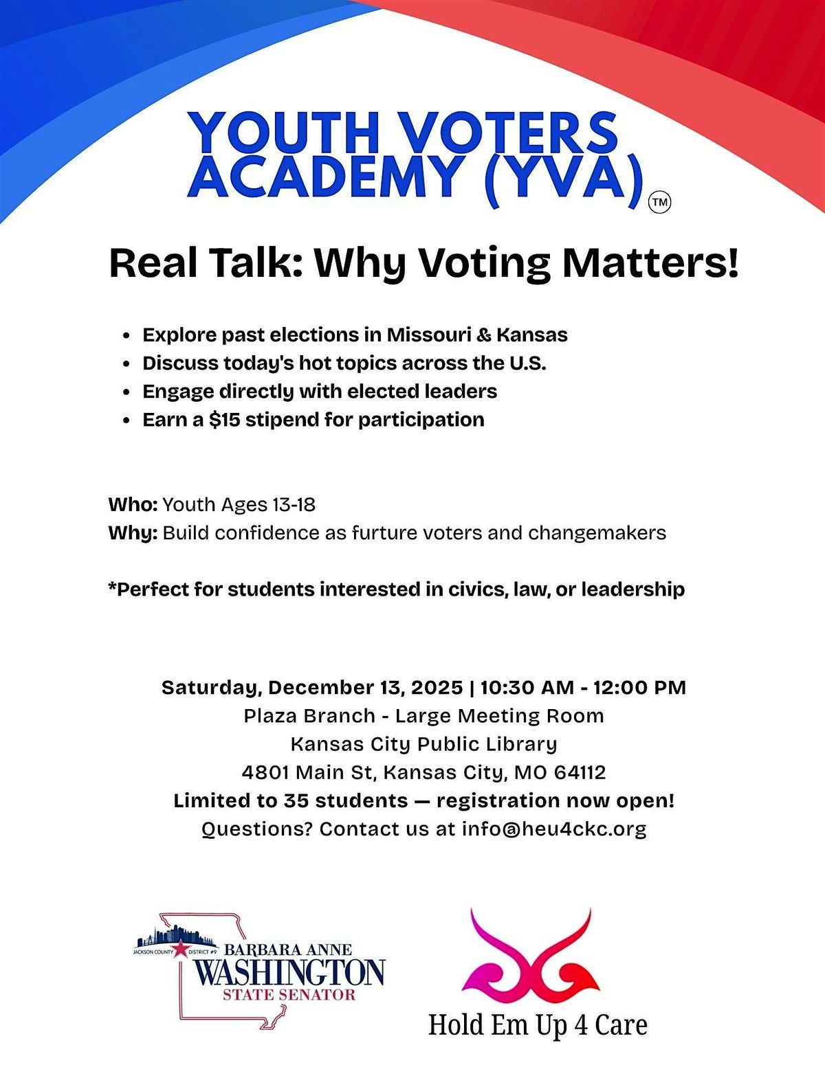 Real Talk: Why Voting Matters!, 13 December | Event in Kansas City | AllEvents