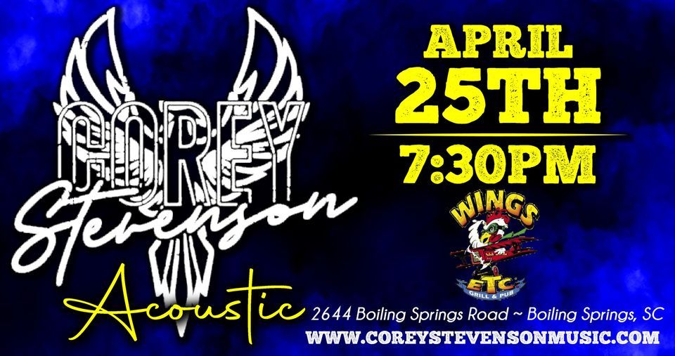 Corey Stevenson Acoustic Wings Etc, Wings Etc. (Boiling Springs