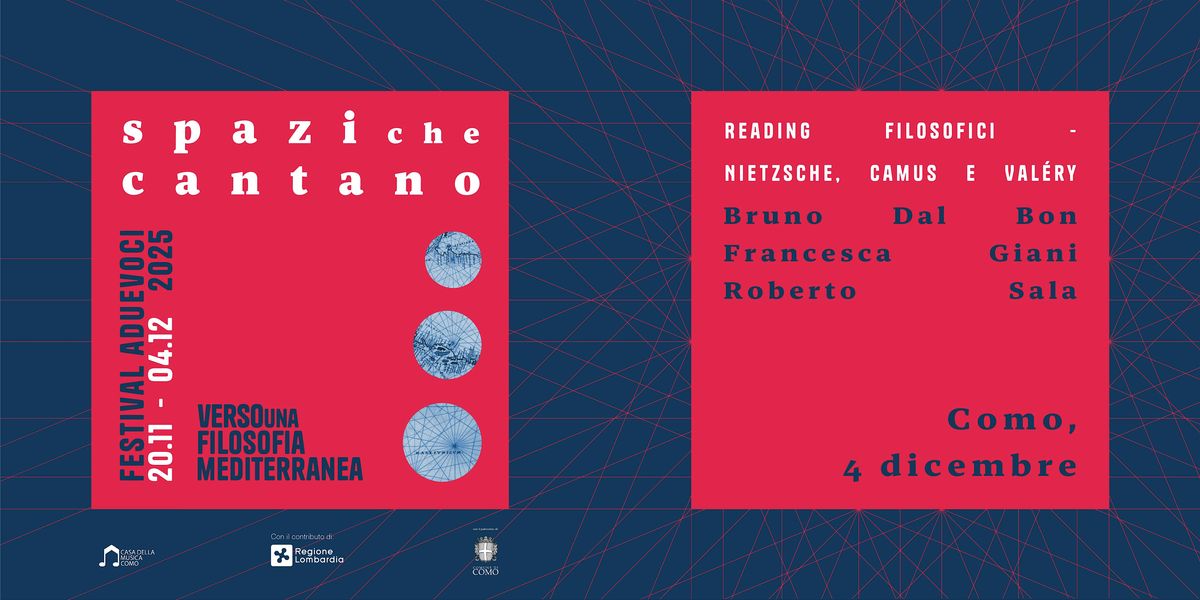 Reading filosofici: Camus, Valéry, Nietzsche, 4 December | Event in Como | AllEvents