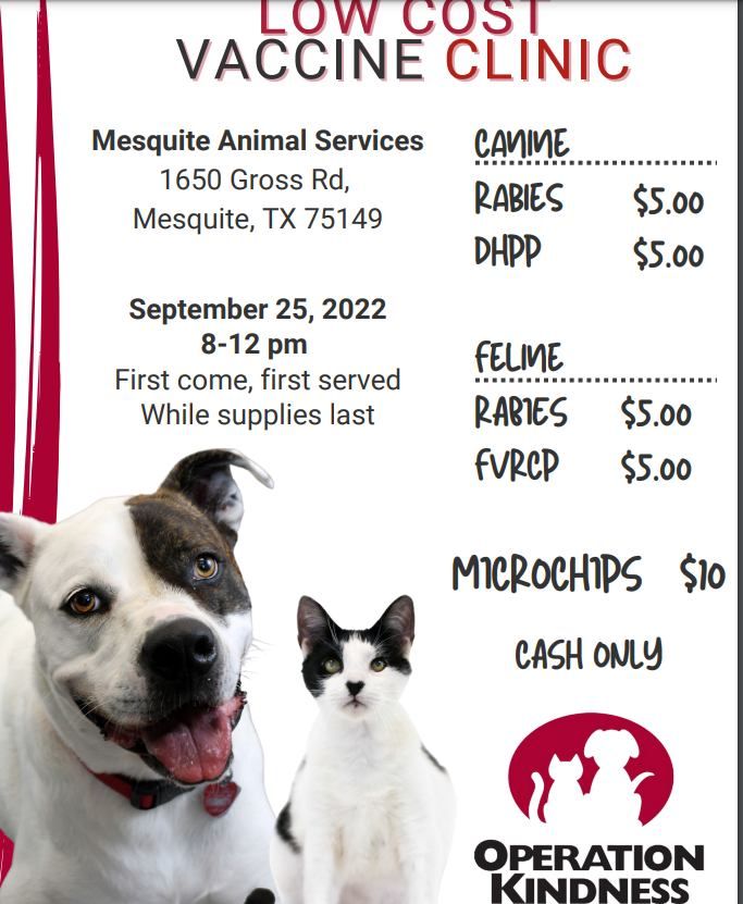 LOW COST VACCINE CLINIC Sept 25th in Mesquite!, 1650 Gross Rd, Mesquite, TX 75149-1317, United States, September 25 2022 LOW COST VACCINE CLINIC Sept 25th in Mesquite!, 1650 Gross Rd, Mesquite, TX 75149-1317, United States, September 25 2022
