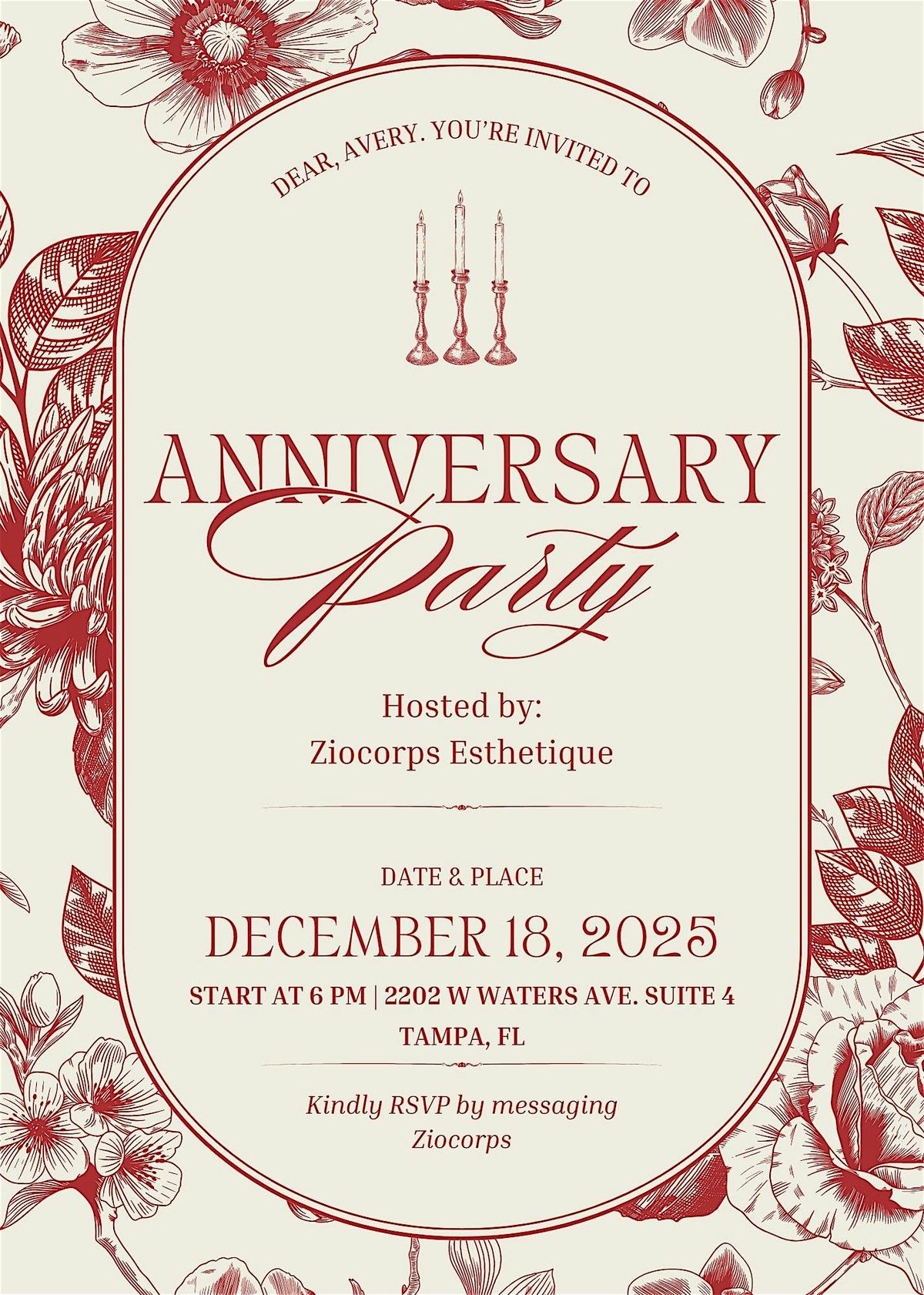 Anniversary Party with History of Aesthetics, 18 January | Event in Tampa | AllEvents