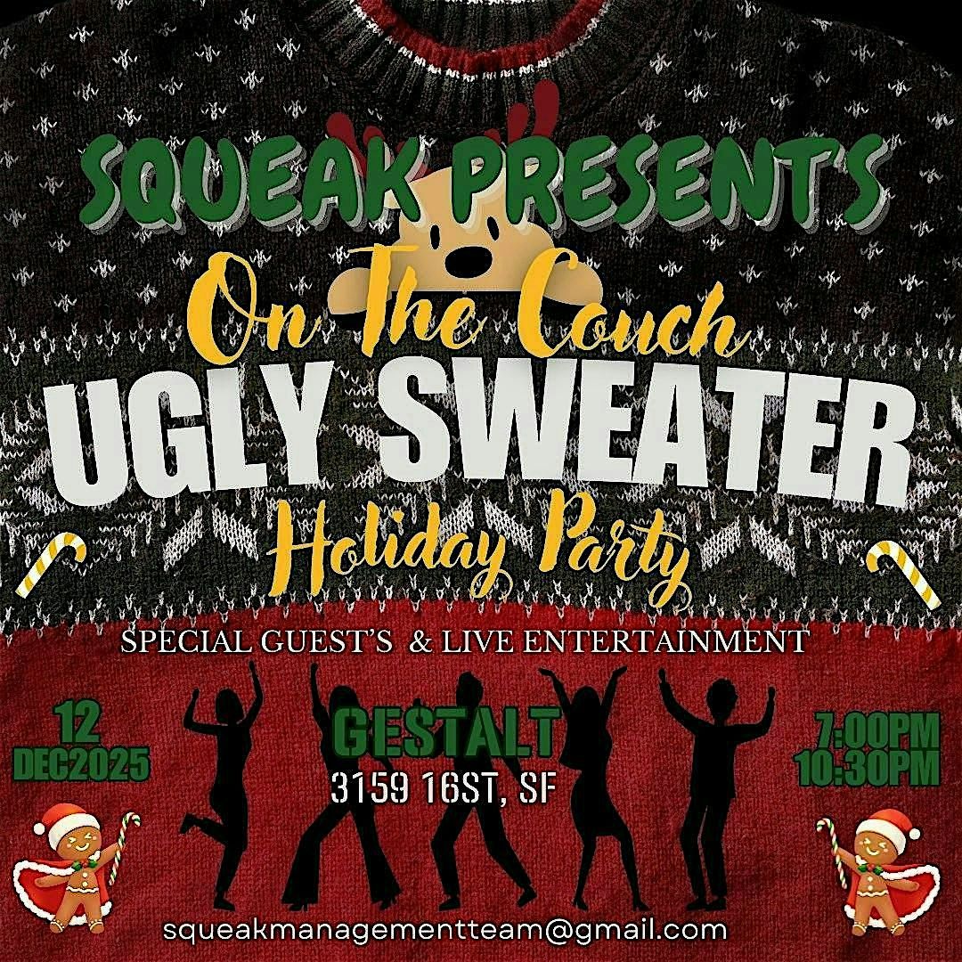 On the Couch Ugly Sweater Holiday Showcase, 12 December | Event in San Francisco | AllEvents