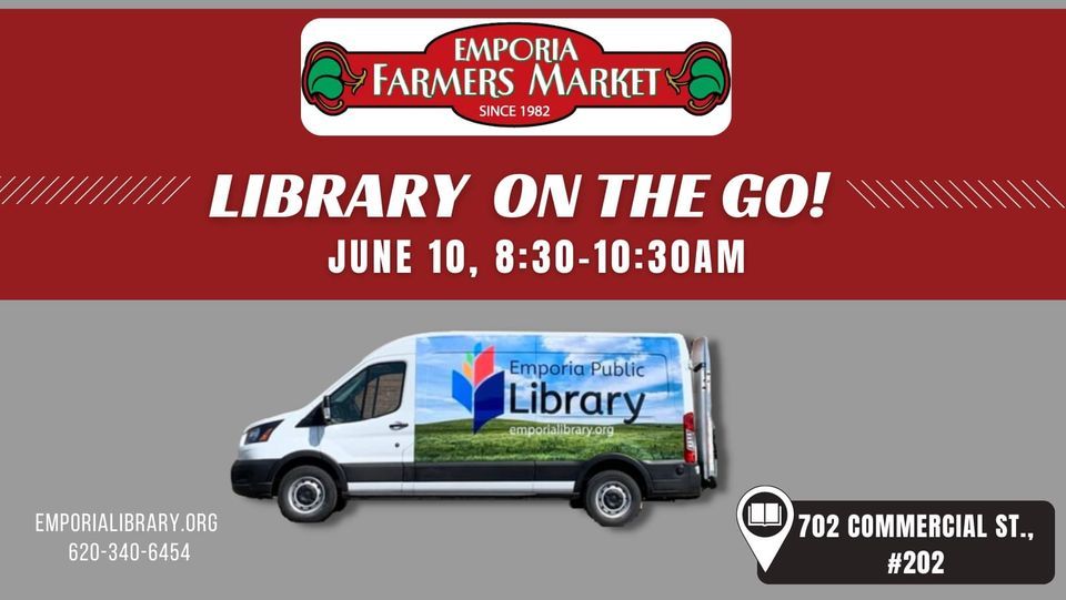 Library on the Go Emporia Farmers Market, Emporia Farmers Market, June