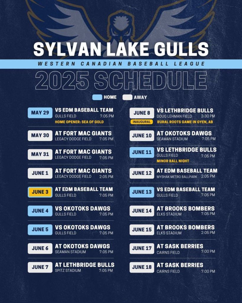 Fort McMurray Giants at Sylvan Lake Gulls at Pogadl Park, 16 July | Event in Sylvan Lake | AllEvents
