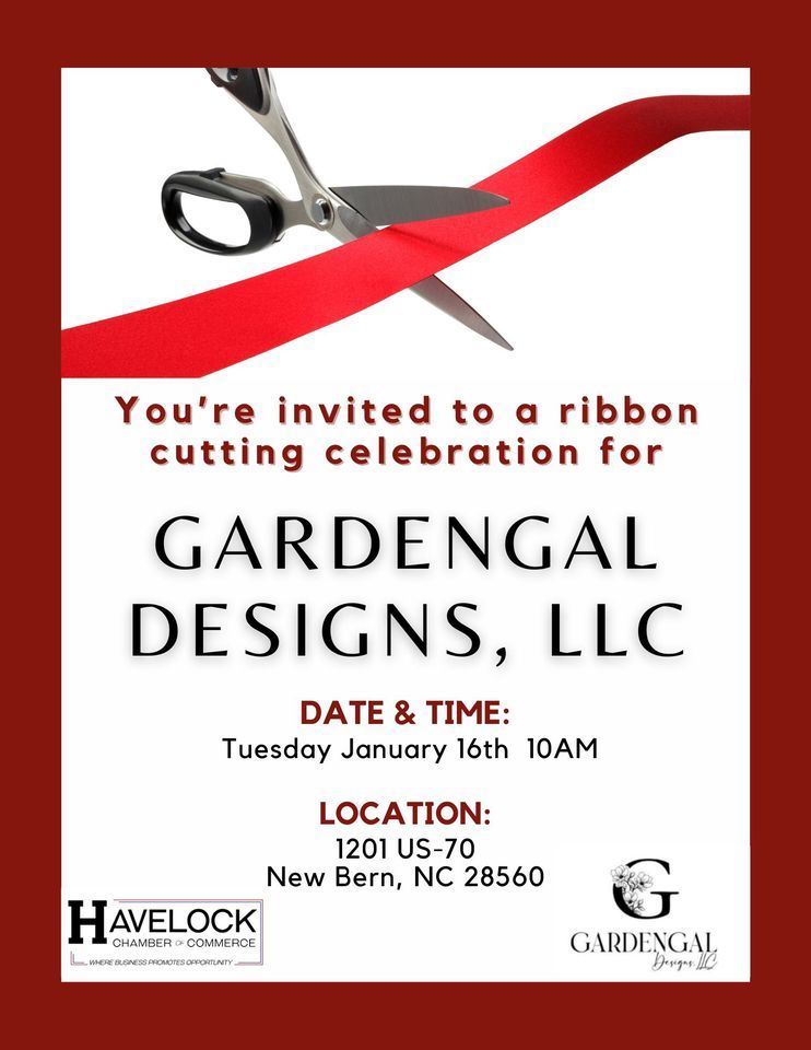 Ribbon Cutting For Gardengal Designs LLC 1201 US 70 E New Bern NC 