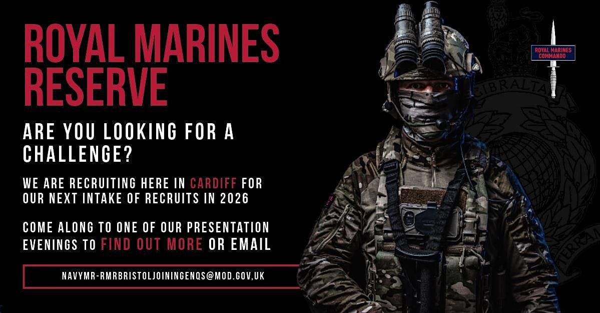 Royal Marines Reserve Recruiting Evening - Cardiff, 10 December | Event in Cardiff | AllEvents