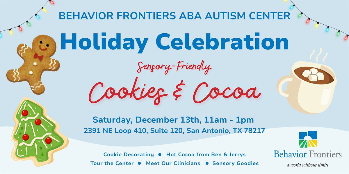 Cookies and Cocoa with Behavior Frontiers: A Holiday Celebration, 13 December | Event in San Antonio | AllEvents