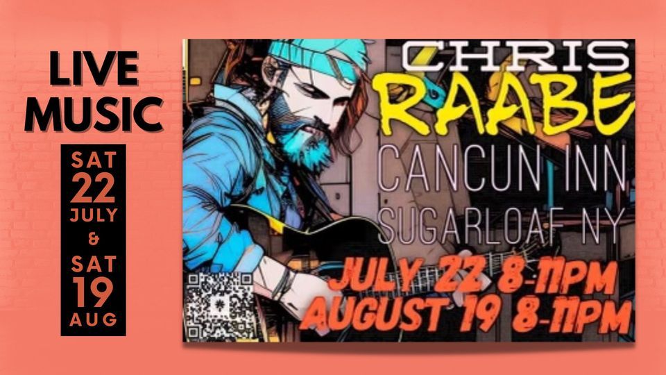 Chris Raabe Plays Cancun Inn in Sugar Loaf, NY, Cancun Inn Restaurant, Chester, August 19 2023