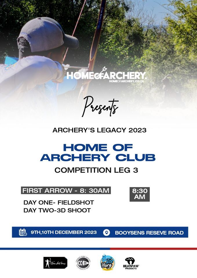 Archers legacy leg 3, Home of archery, Johannesburg, 9 December to 10
