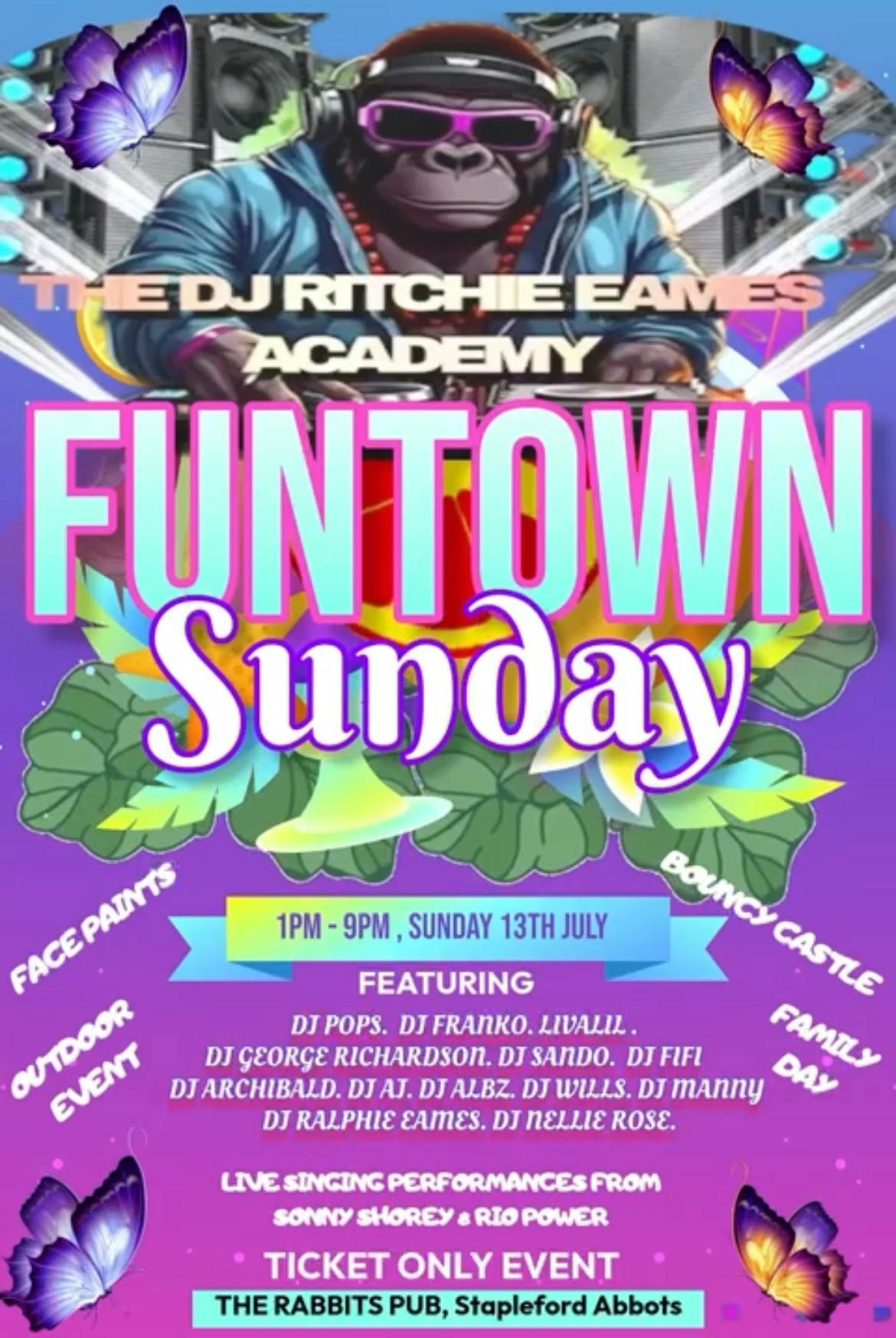 FUNTOWN SUNDAY- DJ RITCHIE EAMES ACADEMY, 13 July | Event in Chigwell | AllEvents